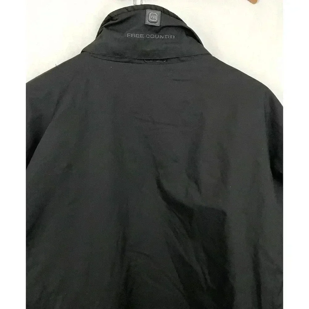 Free Country Black Quilted Lined Jacket Men's‎ Medium